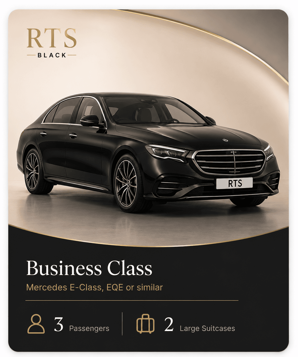 Mercedes E-Class chauffeur vehicle