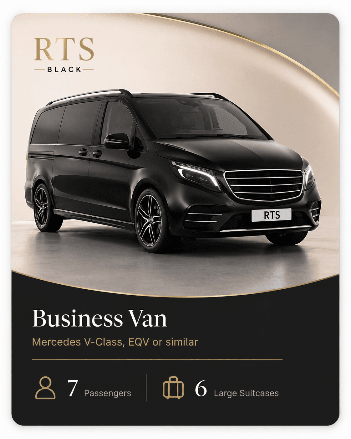 Mercedes V-Class chauffeur vehicle